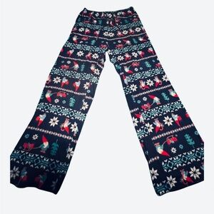 Ekouaer Holiday Pajama Pants - Festive Navy and Red US XXL